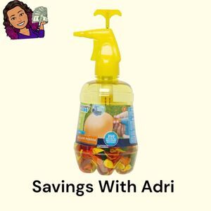 3-IN-1 Balloon Pumper Yellow Discovery Kids/250 colorful Balloons